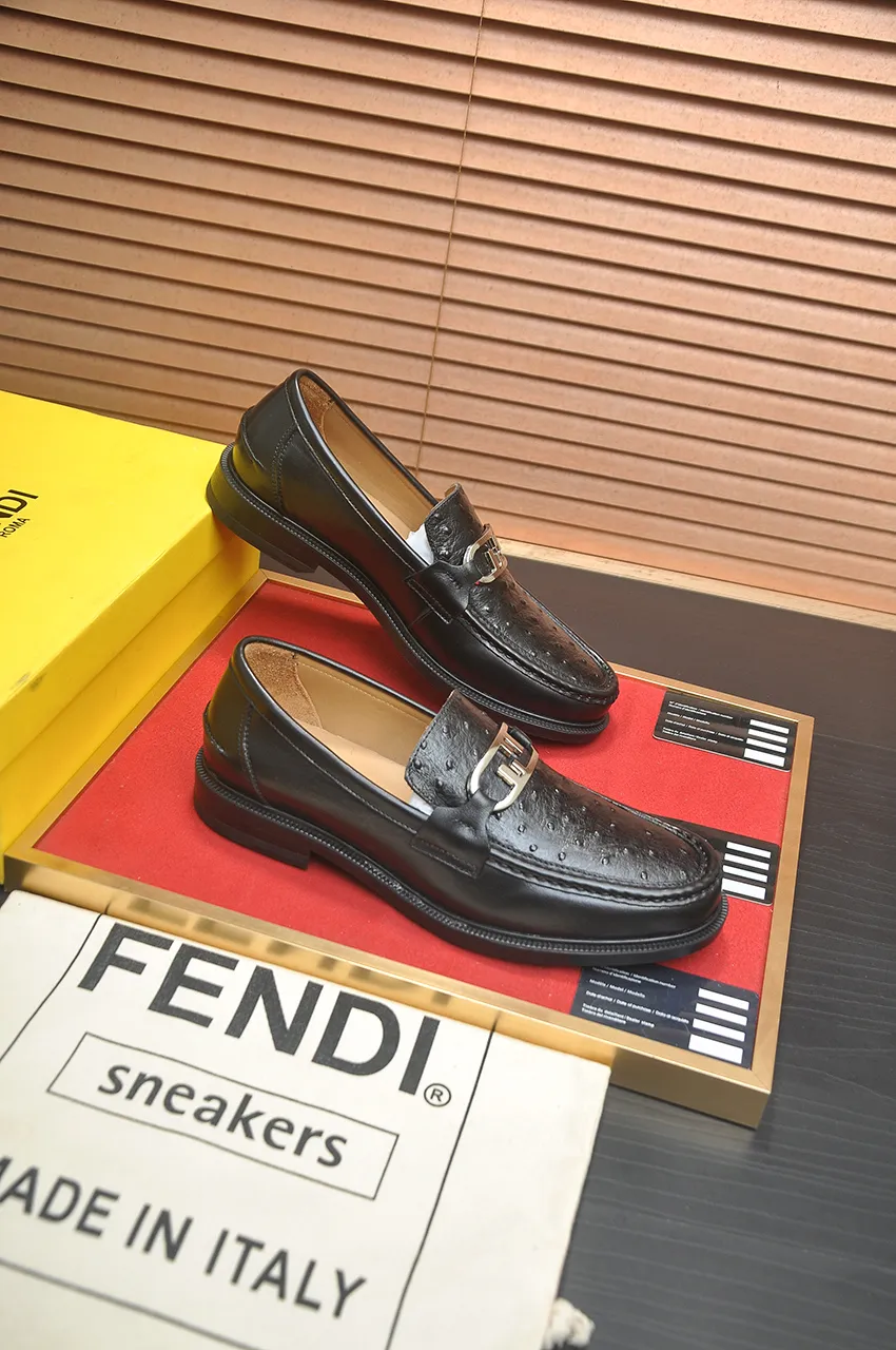 Men's shoes 💰500💶 [FENDI] The latest high-end men's shoes in Hong Kong! Original quality. The upper is made of imported cowhide material and cowhide lining! Super comfortable on the foot, original wear-resistant outsole, luxurious, fashionable, casual and versatile! Size: 38-45 (45 customized)